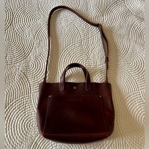 Portland Leather Mini Crossbody Tote